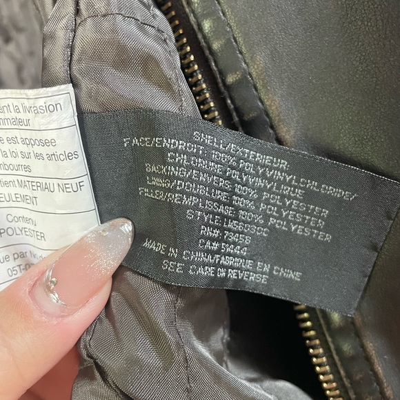 Oversized Lee Pleather Jacket (L) - Picture 8 of 9
